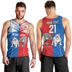 NRL Bulldogs and Dolphins Men Tank Top Sporty Style