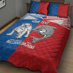 NRL Bulldogs and Dolphins Quilt Bed Set Sporty Style