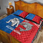 NRL Bulldogs and Dolphins Quilt Bed Set Sporty Style