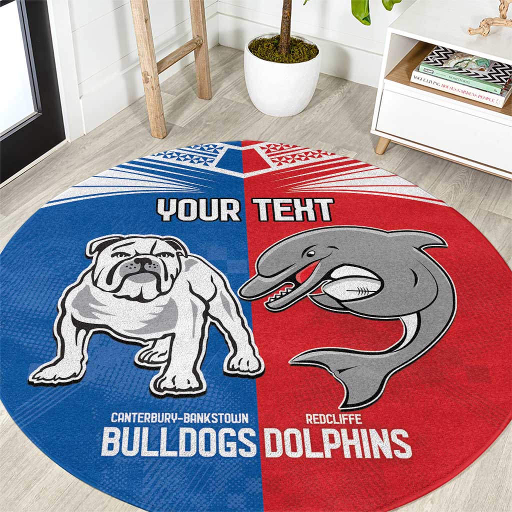 NRL Bulldogs and Dolphins Round Carpet Sporty Style