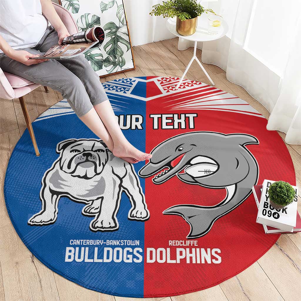 NRL Bulldogs and Dolphins Round Carpet Sporty Style