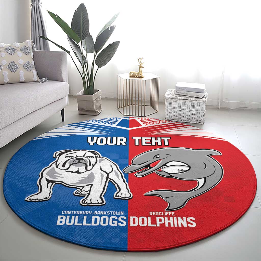 NRL Bulldogs and Dolphins Round Carpet Sporty Style