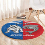 NRL Bulldogs and Dolphins Round Carpet Sporty Style