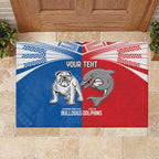 NRL Bulldogs and Dolphins Rubber Doormat Sporty Style