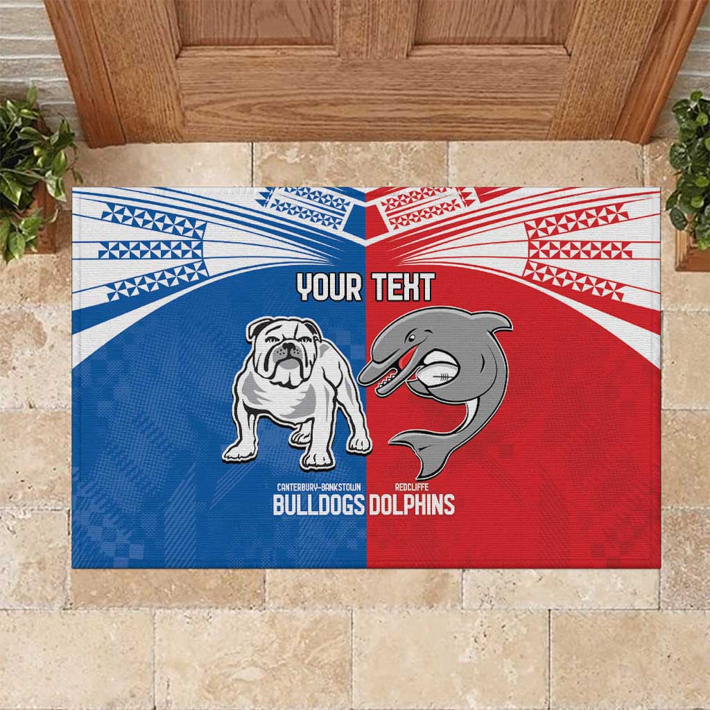 NRL Bulldogs and Dolphins Rubber Doormat Sporty Style