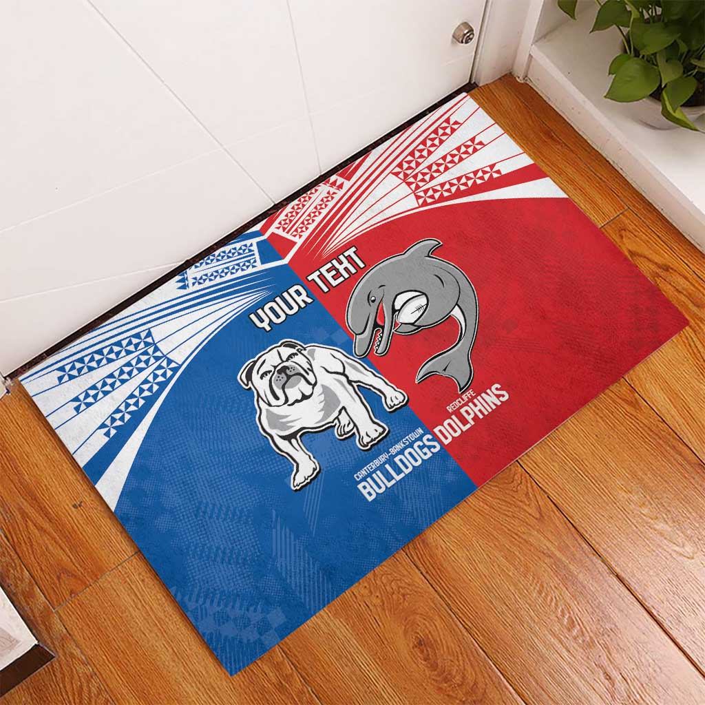 NRL Bulldogs and Dolphins Rubber Doormat Sporty Style