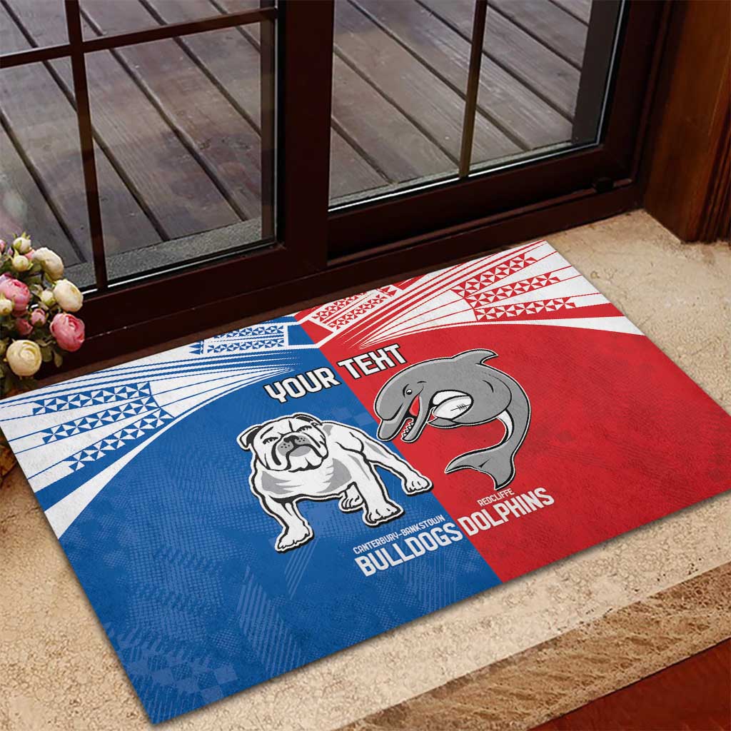 NRL Bulldogs and Dolphins Rubber Doormat Sporty Style