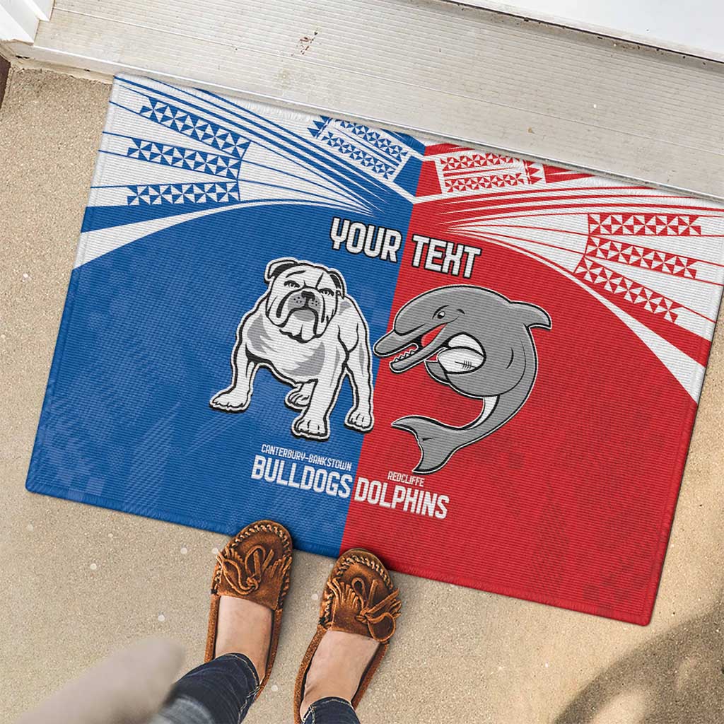 NRL Bulldogs and Dolphins Rubber Doormat Sporty Style