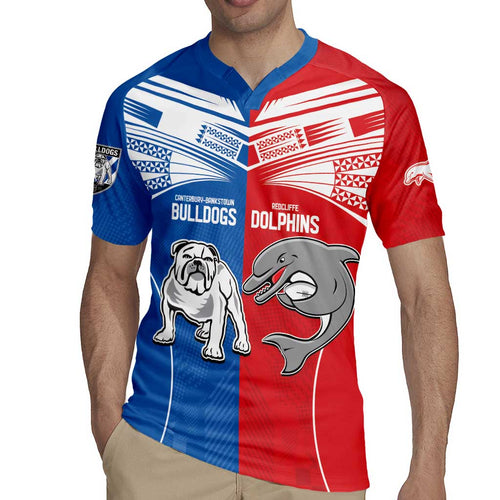 NRL Bulldogs and Dolphins Rugby Jersey Sporty Style