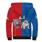 NRL Bulldogs and Dolphins Sherpa Hoodie Sporty Style