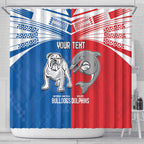 NRL Bulldogs and Dolphins Shower Curtain Sporty Style