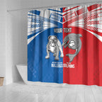 NRL Bulldogs and Dolphins Shower Curtain Sporty Style