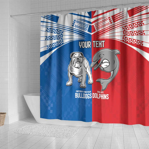 NRL Bulldogs and Dolphins Shower Curtain Sporty Style