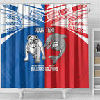 NRL Bulldogs and Dolphins Shower Curtain Sporty Style