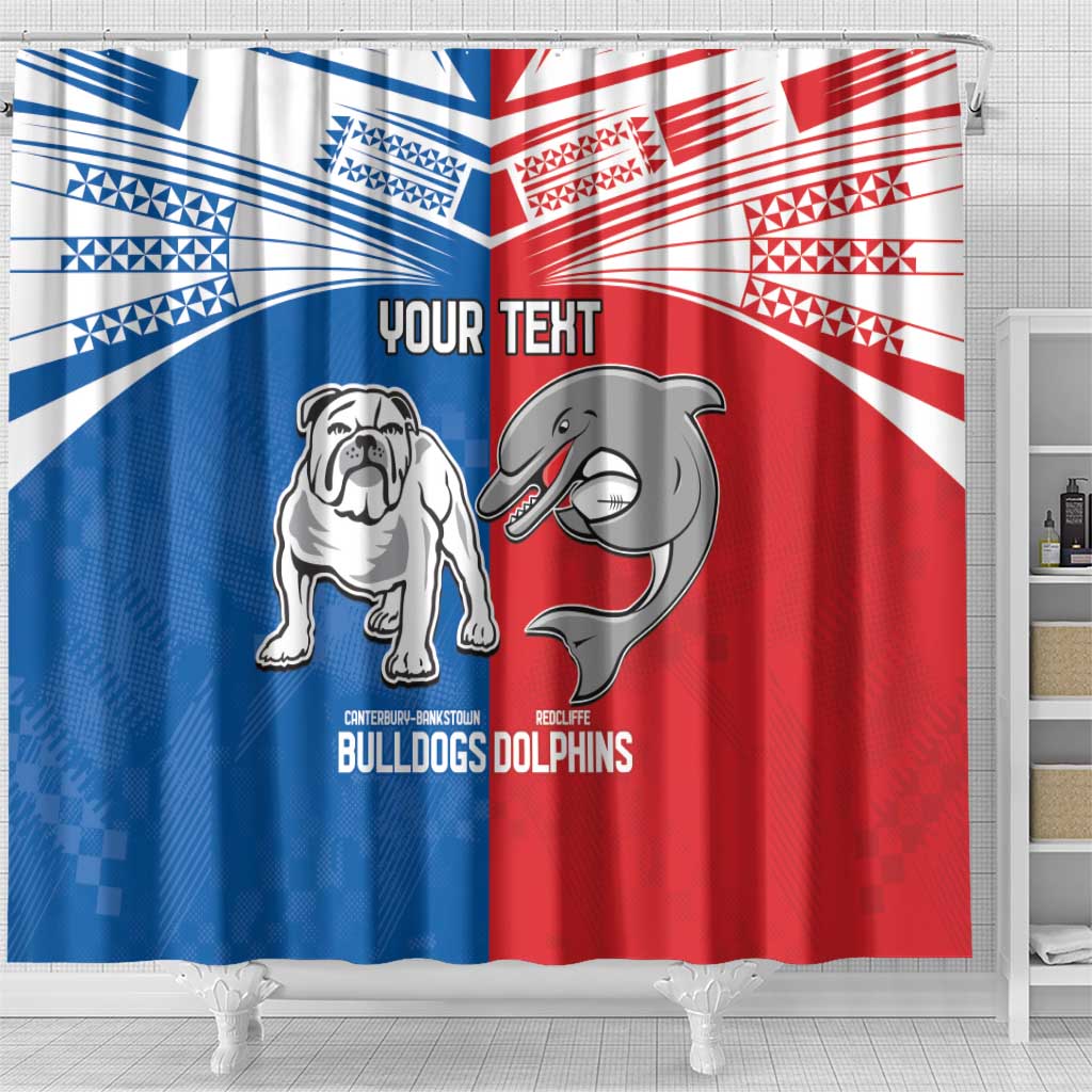 NRL Bulldogs and Dolphins Shower Curtain Sporty Style