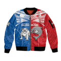 NRL Bulldogs and Dolphins Sleeve Zip Bomber Jacket Sporty Style