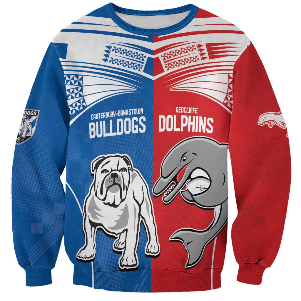 NRL Bulldogs and Dolphins Sweatshirt Sporty Style