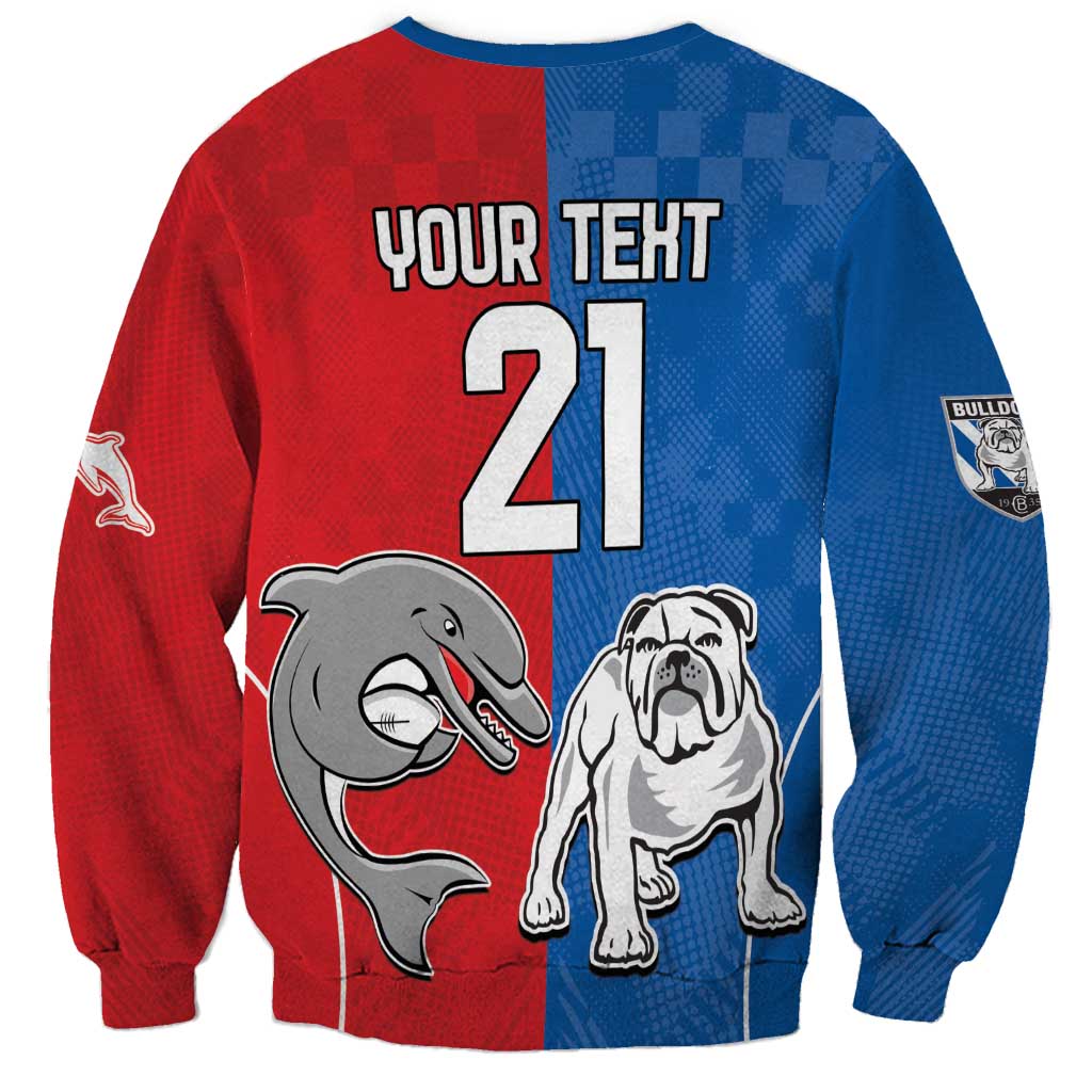 NRL Bulldogs and Dolphins Sweatshirt Sporty Style