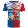 NRL Bulldogs and Dolphins T Shirt Sporty Style