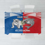 NRL Bulldogs and Dolphins Tablecloth Sporty Style