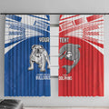 NRL Bulldogs and Dolphins Window Curtain Sporty Style