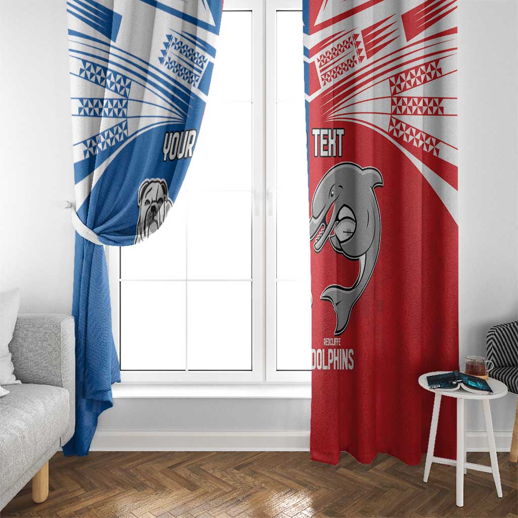NRL Bulldogs and Dolphins Window Curtain Sporty Style