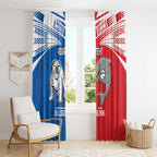 NRL Bulldogs and Dolphins Window Curtain Sporty Style