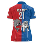 NRL Bulldogs and Dolphins Women Polo Shirt Sporty Style