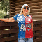NRL Bulldogs and Dolphins Women Polo Shirt Sporty Style