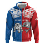 NRL Bulldogs and Dolphins Zip Hoodie Sporty Style