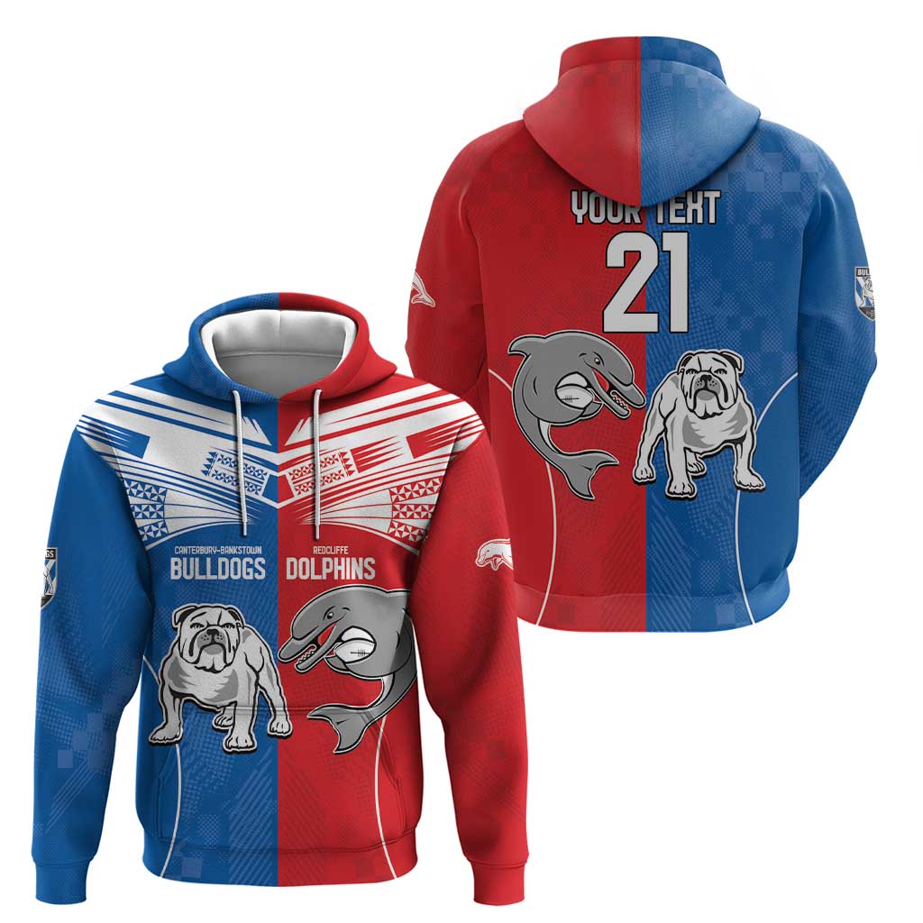 NRL Bulldogs and Dolphins Zip Hoodie Sporty Style