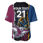 Titans and Manly Eagle Baseball Jersey Rugby Together Sporty Style