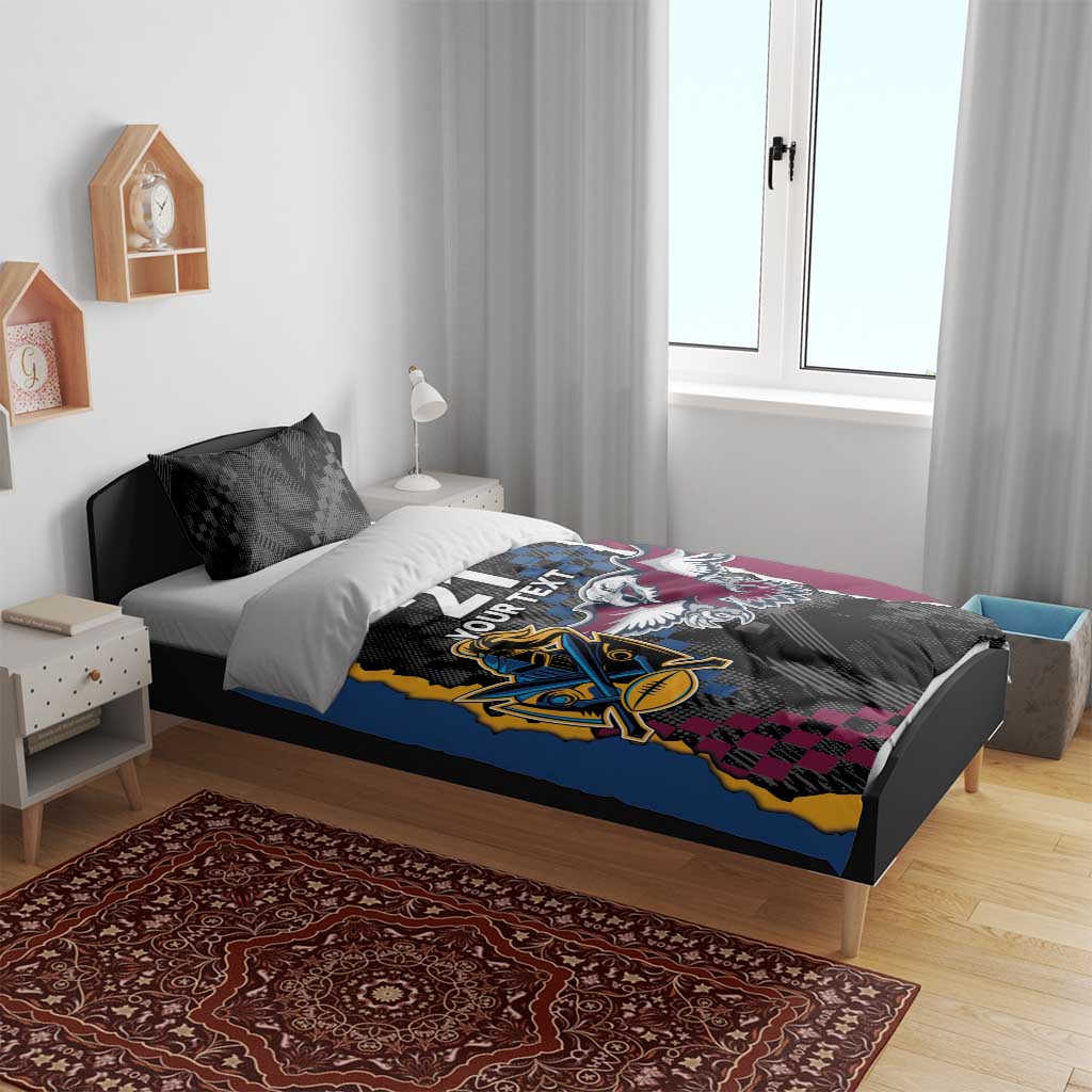 Titans and Manly Eagle Bedding Set Rugby Together Sporty Style