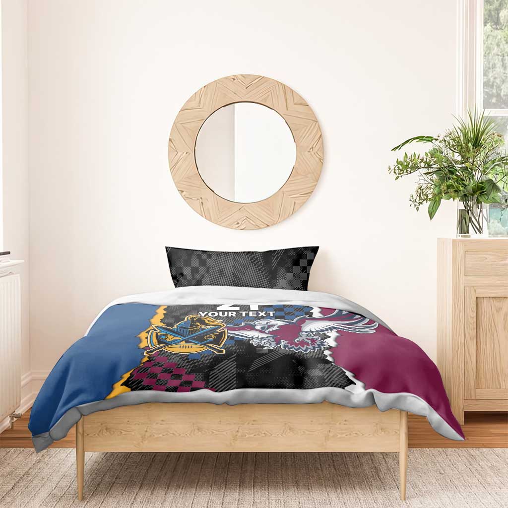 Titans and Manly Eagle Bedding Set Rugby Together Sporty Style