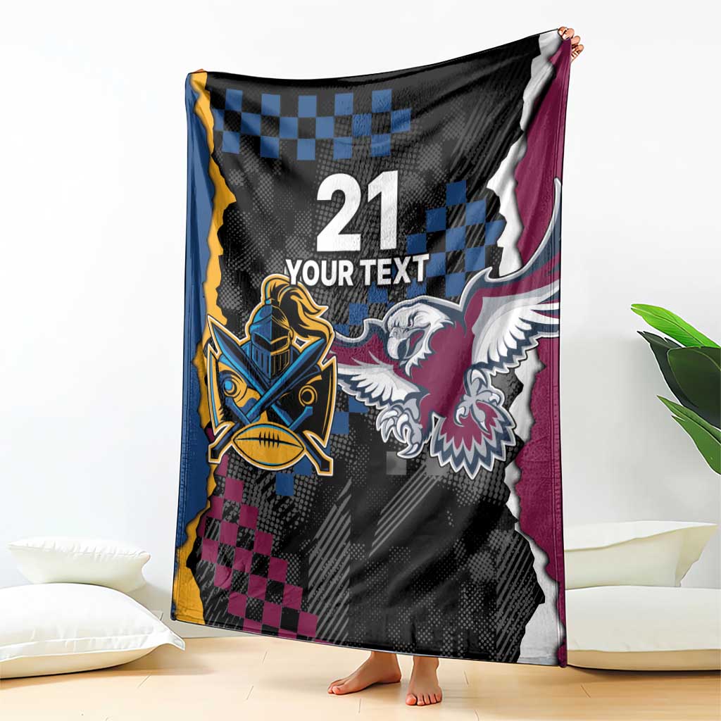 Titans and Manly Eagle Blanket Rugby Together Sporty Style