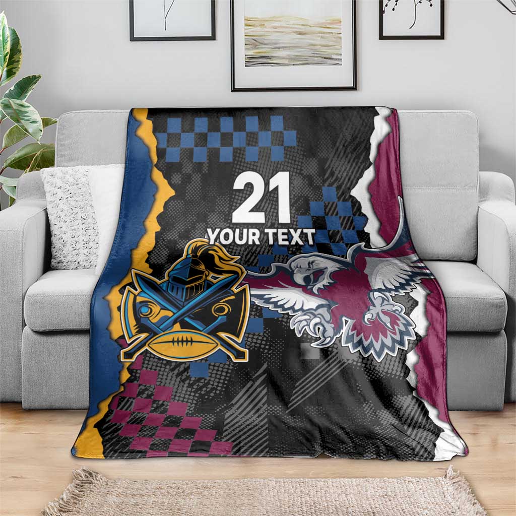 Titans and Manly Eagle Blanket Rugby Together Sporty Style