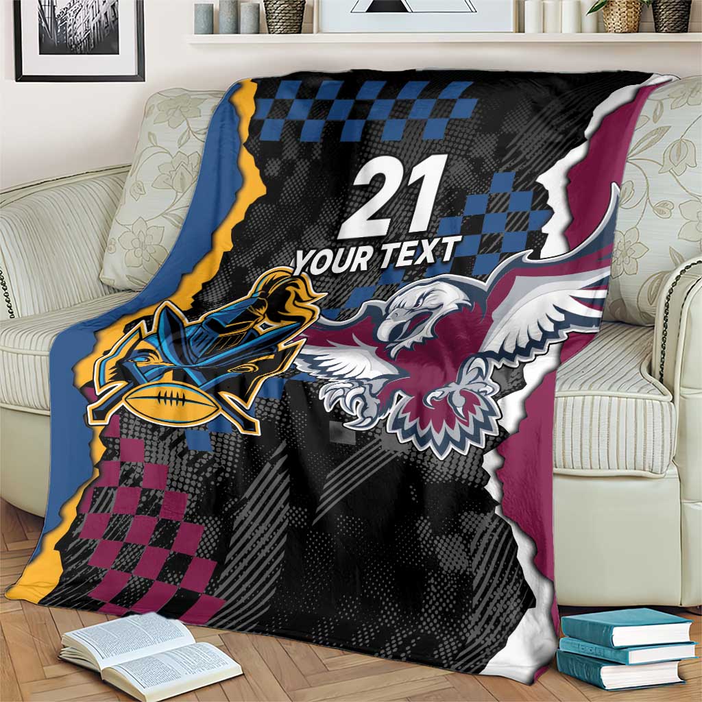 Titans and Manly Eagle Blanket Rugby Together Sporty Style