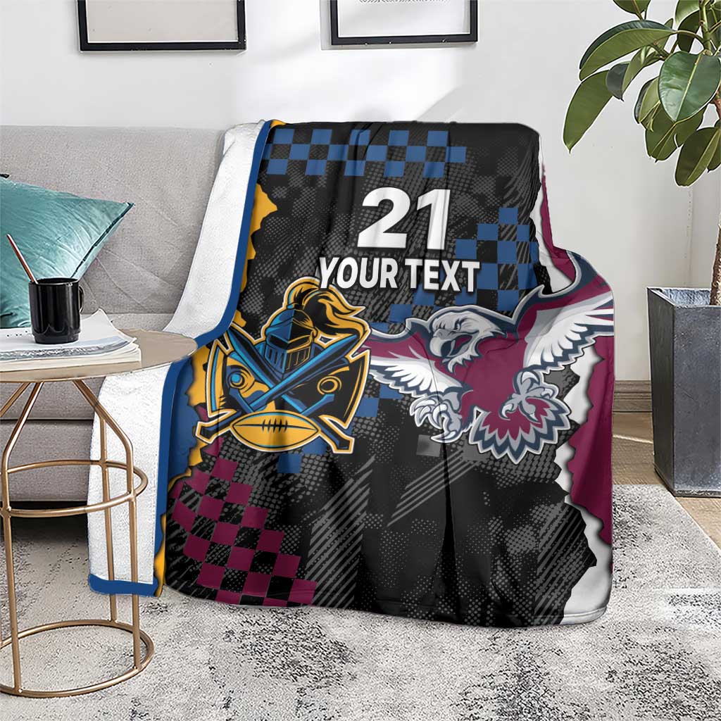 Titans and Manly Eagle Blanket Rugby Together Sporty Style