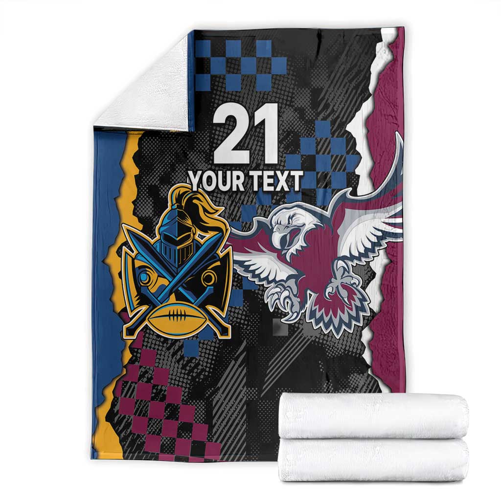 Titans and Manly Eagle Blanket Rugby Together Sporty Style