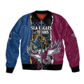 Titans and Manly Eagle Bomber Jacket Rugby Together Sporty Style