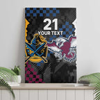 Titans and Manly Eagle Canvas Wall Art Rugby Together Sporty Style