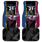 Titans and Manly Eagle Car Mats Rugby Together Sporty Style