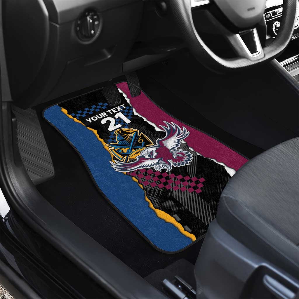 Titans and Manly Eagle Car Mats Rugby Together Sporty Style