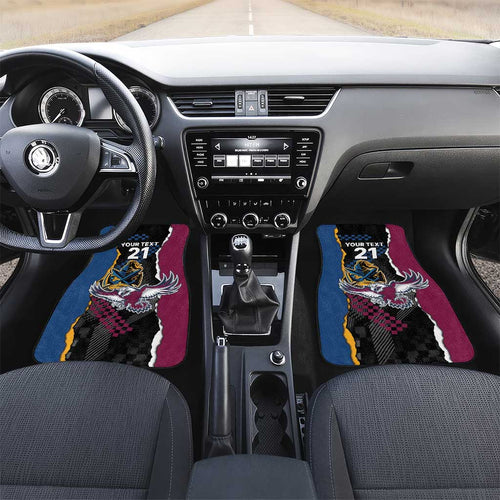 Titans and Manly Eagle Car Mats Rugby Together Sporty Style