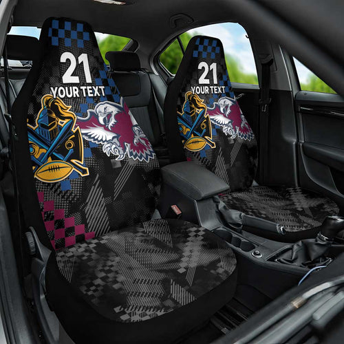 Titans and Manly Eagle Car Seat Cover Rugby Together Sporty Style