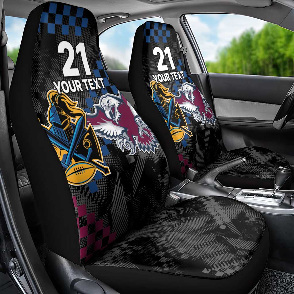 Titans and Manly Eagle Car Seat Cover Rugby Together Sporty Style