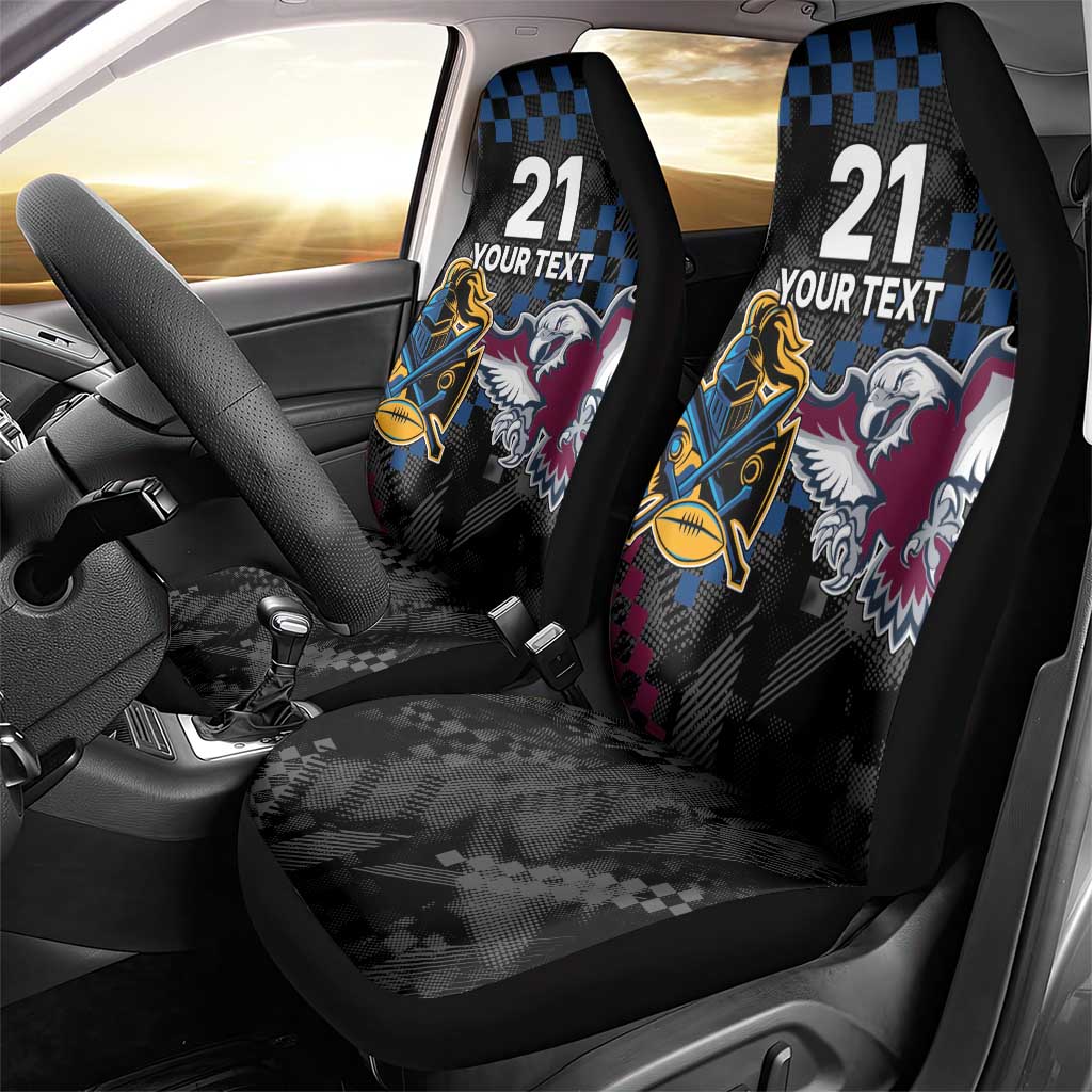 Titans and Manly Eagle Car Seat Cover Rugby Together Sporty Style