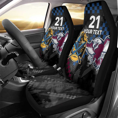 Titans and Manly Eagle Car Seat Cover Rugby Together Sporty Style