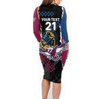 Titans and Manly Eagle Family Matching Long Sleeve Bodycon Dress and Hawaiian Shirt Rugby Together Sporty Style
