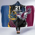 Titans and Manly Eagle Hooded Blanket Rugby Together Sporty Style